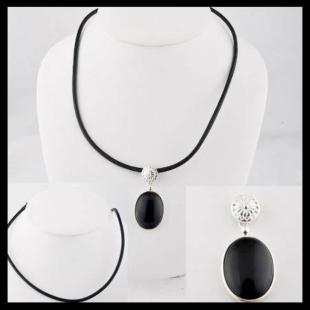 EXQUISITE Designer Piece BLACK ONYX PENDANT!!!